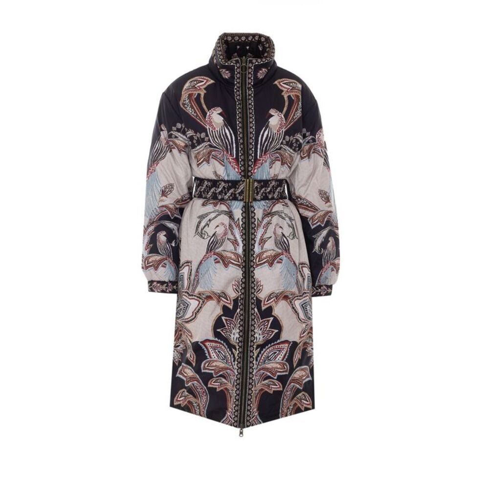 Farm Rio Women Tapestry Dream Reversible Puffer Cardigan
